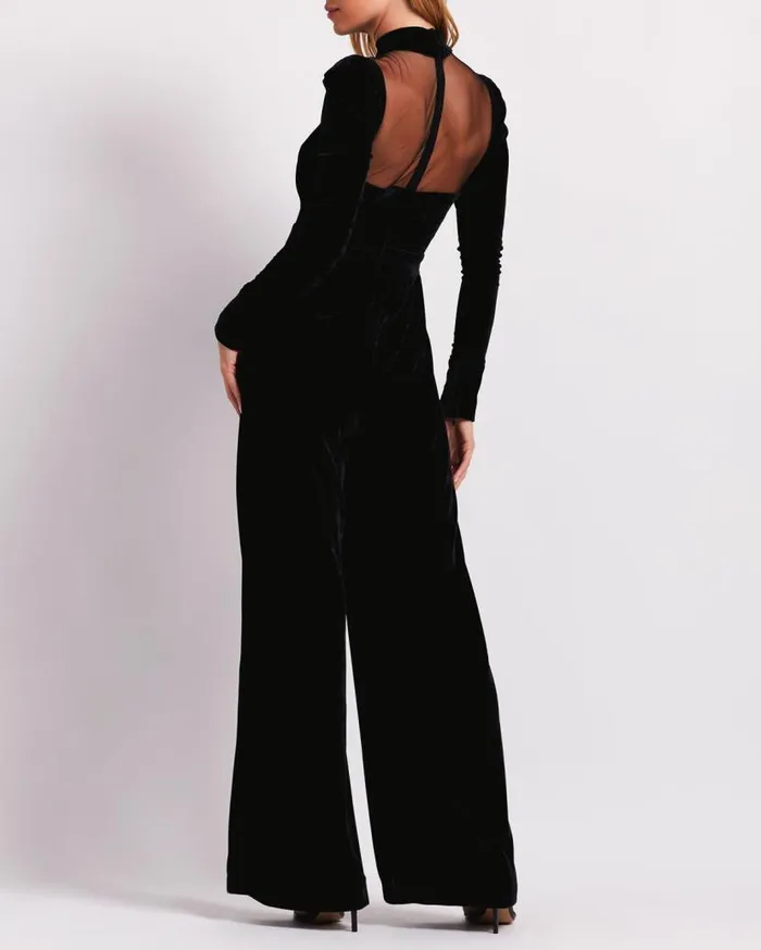 Ready To Wear VELVET JUMPSUIT FINAL SALE PatBO Dresses and Jumpsuits