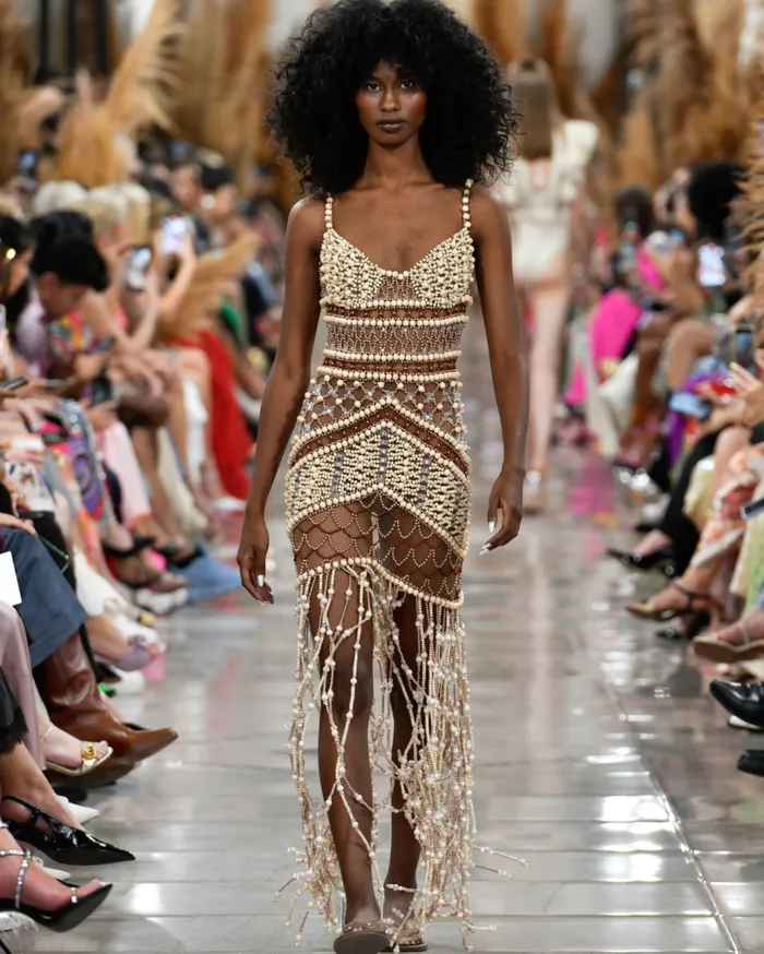 Ready To Wear Wood And Crystal Beaded Gown RUNWAY PatBO Dresses and Jumpsuits Ready To Wear Wood And Crystal Beaded Gown RUNWAY PatBO Dresses and Jumpsuits