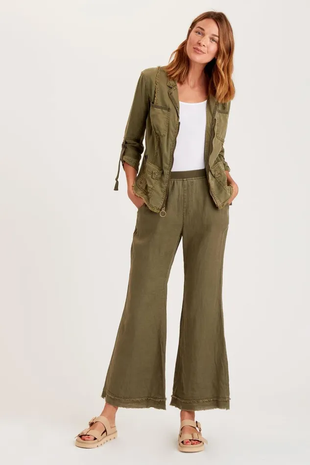 Remi Wide Leg Kombu Pigment Clothing XCVI Pants