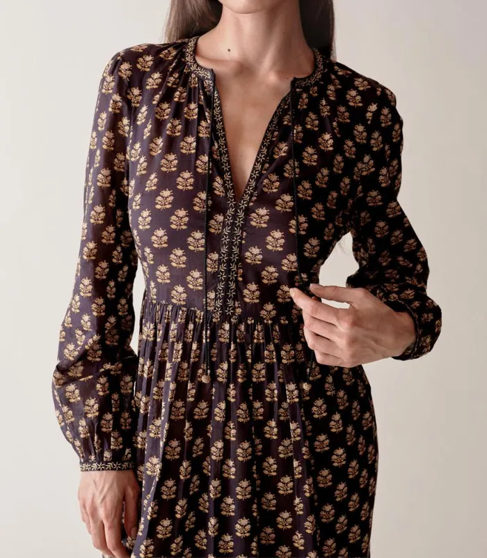 RHIANNON DRESS Noir Meadowsweet Floral Shop DEN Dresses