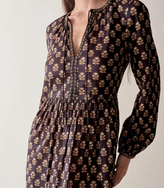 RHIANNON DRESS Noir Meadowsweet Floral Shop DEN Dresses