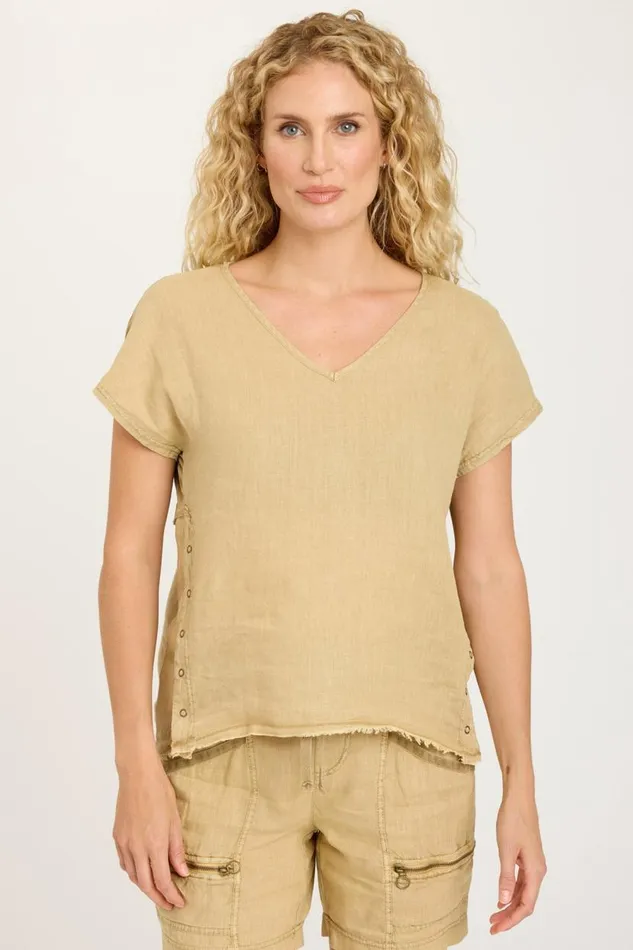 Rian Top Linwood Sands Pigment Clothing XCVI ShirtsBlouses