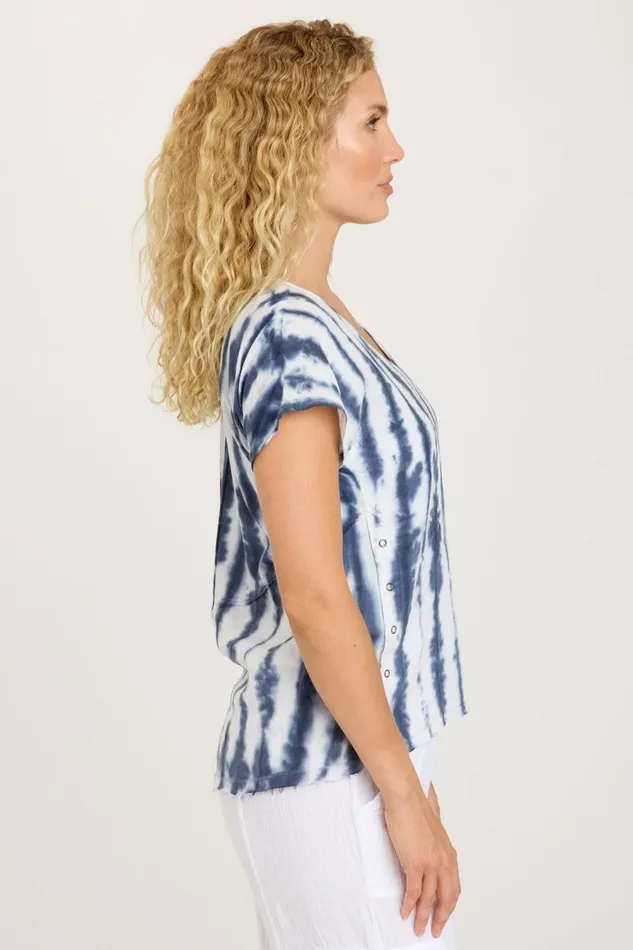 Rian Top Pelagic Wash Clothing XCVI ShirtsBlouses