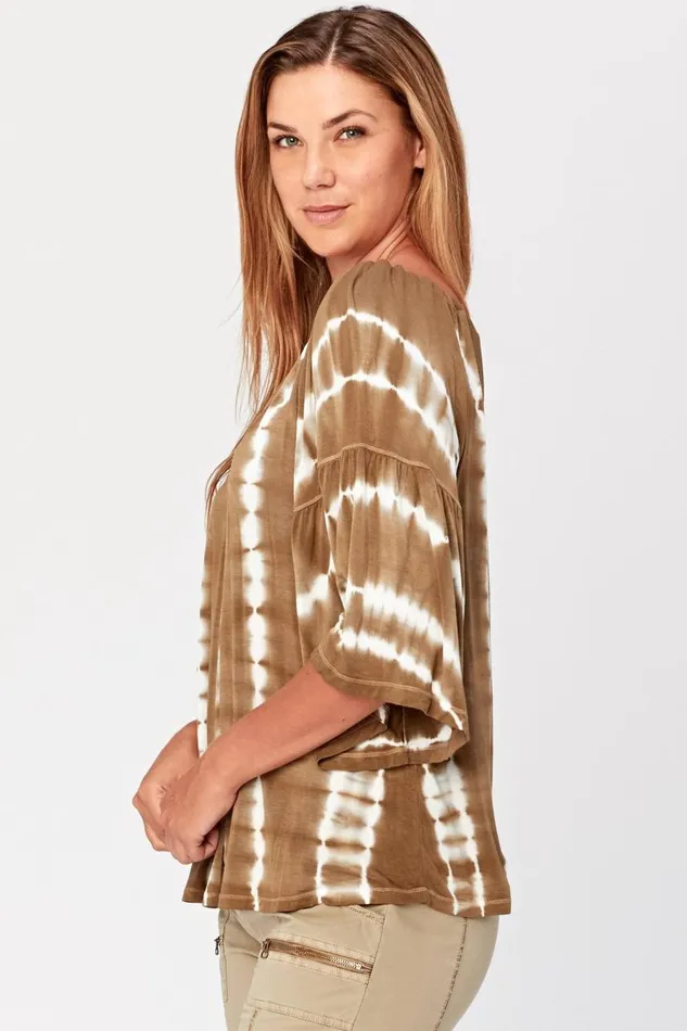 Ronan Top Sonorous Wash Conifer Clothing XCVI ShirtsBlouses