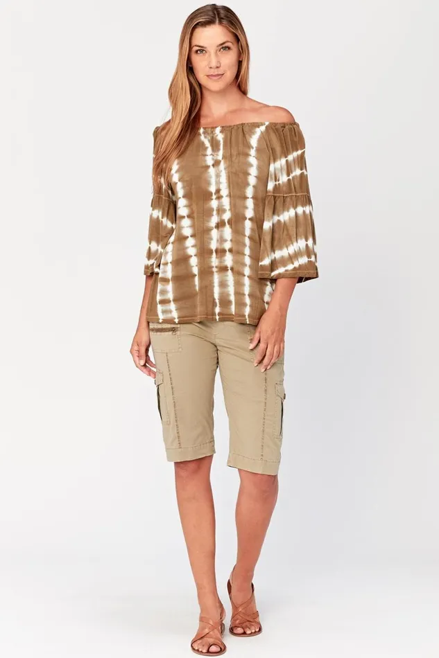Ronan Top Sonorous Wash Conifer Clothing XCVI ShirtsBlouses