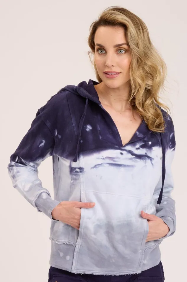 Rosalyn Hoodie Riverine Wash Midnight Clothing XCVI Sweatshirts