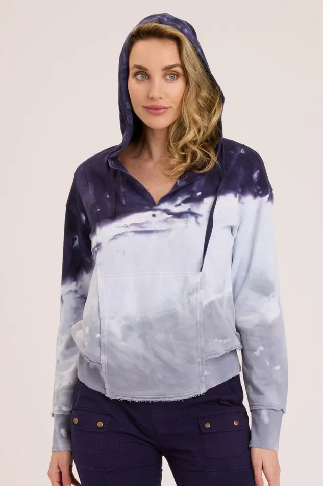 Rosalyn Hoodie Riverine Wash Midnight Clothing XCVI Sweatshirts
