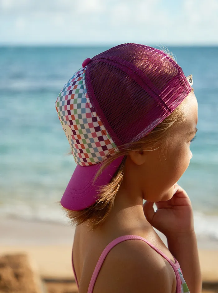 Roxy Accessories 27 Sweet Emotions Trucker Hat Bright White Check Check 8211 Girls Roxy Accessories 27 Sweet Emotions Trucker Hat Bright White Check Check 8211 Girls