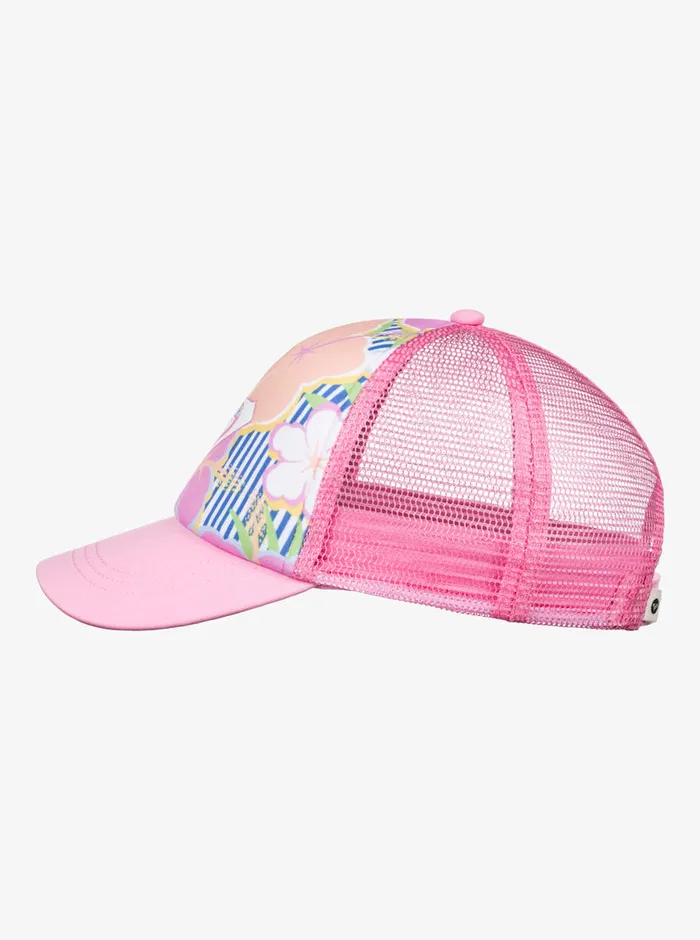 Roxy Accessories 27 Sweet Emotions Trucker Hat Ultramarine Teenie Flower 8211 Girls