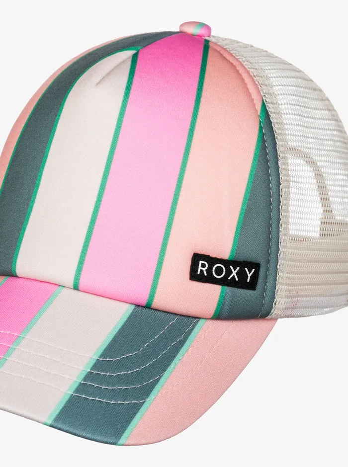 Roxy Accessories 416 Honey Coconut Trucker Hat Agave Green Very Vista Stripe 8211 Girls