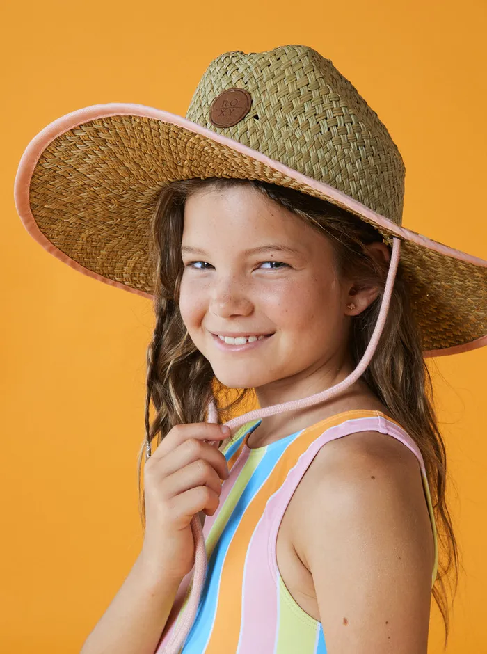 Roxy Accessories 716 Pina To My Colada Sun Hat Tropical Peach 8211 Girls