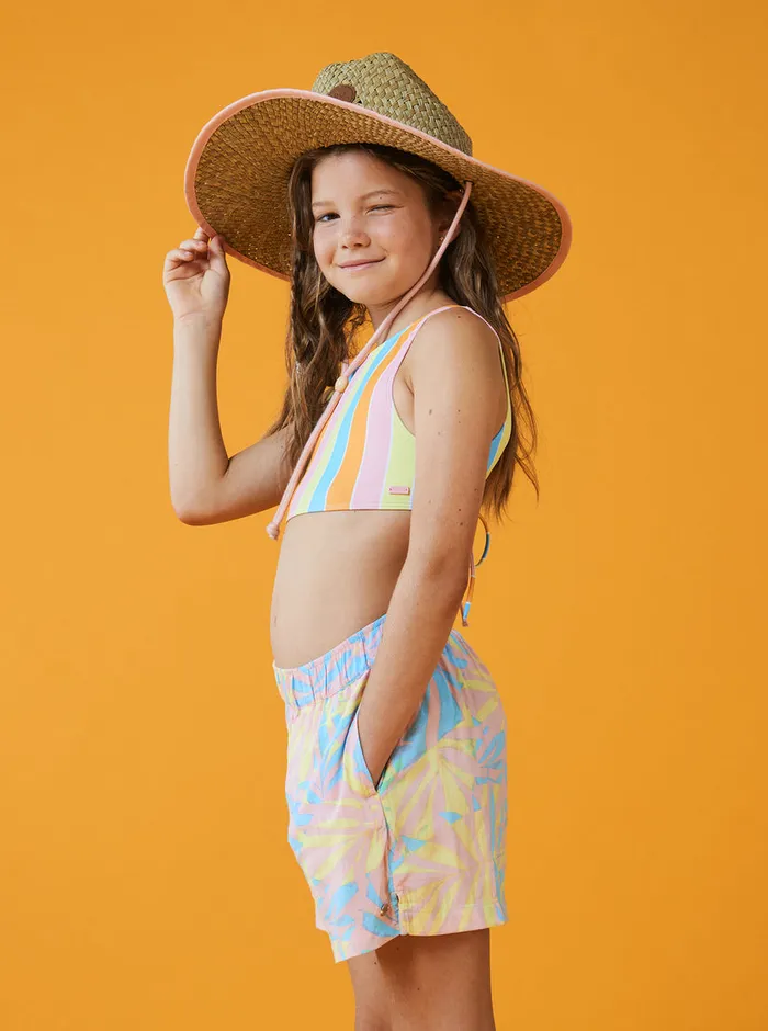 Roxy Accessories 716 Pina To My Colada Sun Hat Tropical Peach 8211 Girls