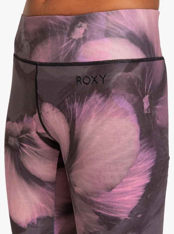 Roxy Base Layers Daybreak Technical Base Layer Leggings True Black Pansy Pansy 8211 Womens