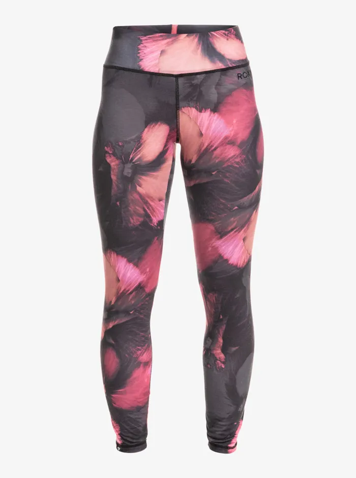 Roxy Base Layers Daybreak Technical Base Layer Leggings True Black Pansy Pansy 8211 Womens