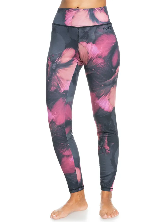 Roxy Base Layers Daybreak Technical Base Layer Leggings True Black Pansy Pansy 8211 Womens