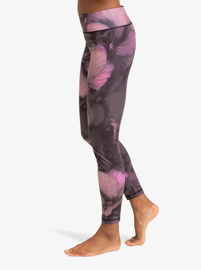 Roxy Base Layers Daybreak Technical Base Layer Leggings True Black Pansy Pansy 8211 Womens