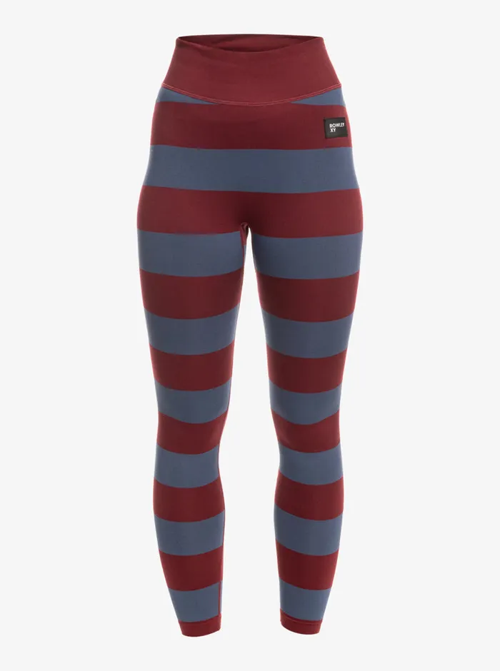 Roxy Base Layers ROWLEY X Seamless Technical Base Layer Leggings Insignia Blue Bico Stripes 8211 Womens