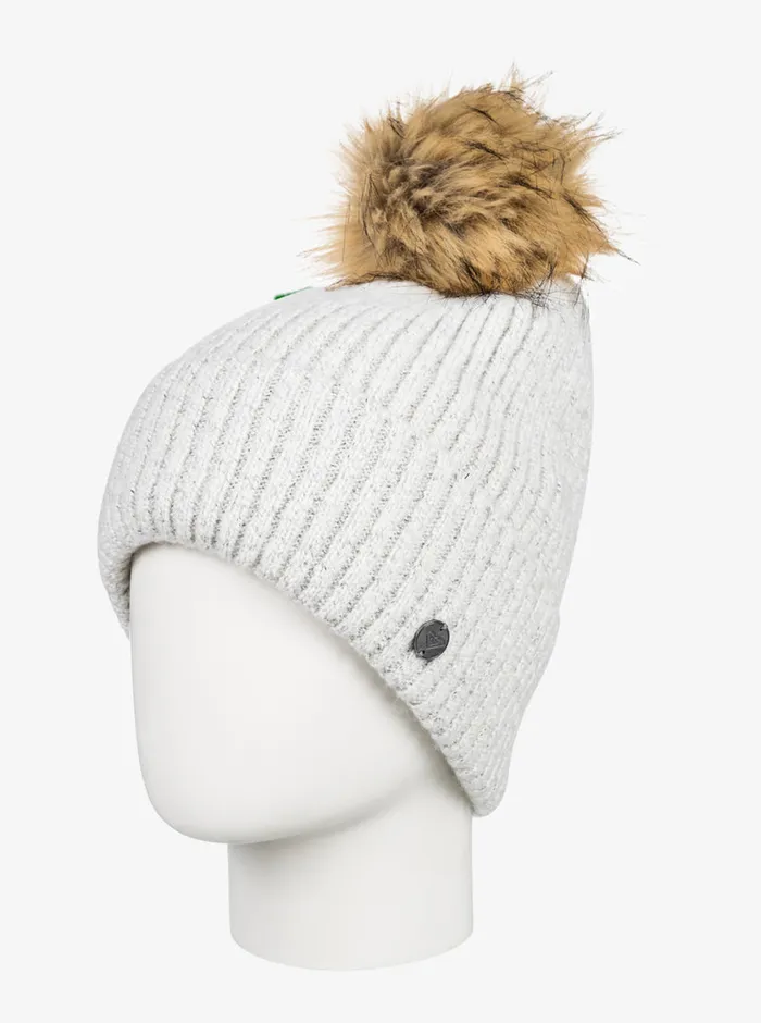 Roxy Beanies Peak Chic Beanie Bright White 8211 Womens