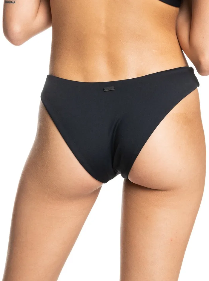Roxy Bikini Bottoms Beach Classics High Leg Bikini Bottoms Anthracite 8211 Womens