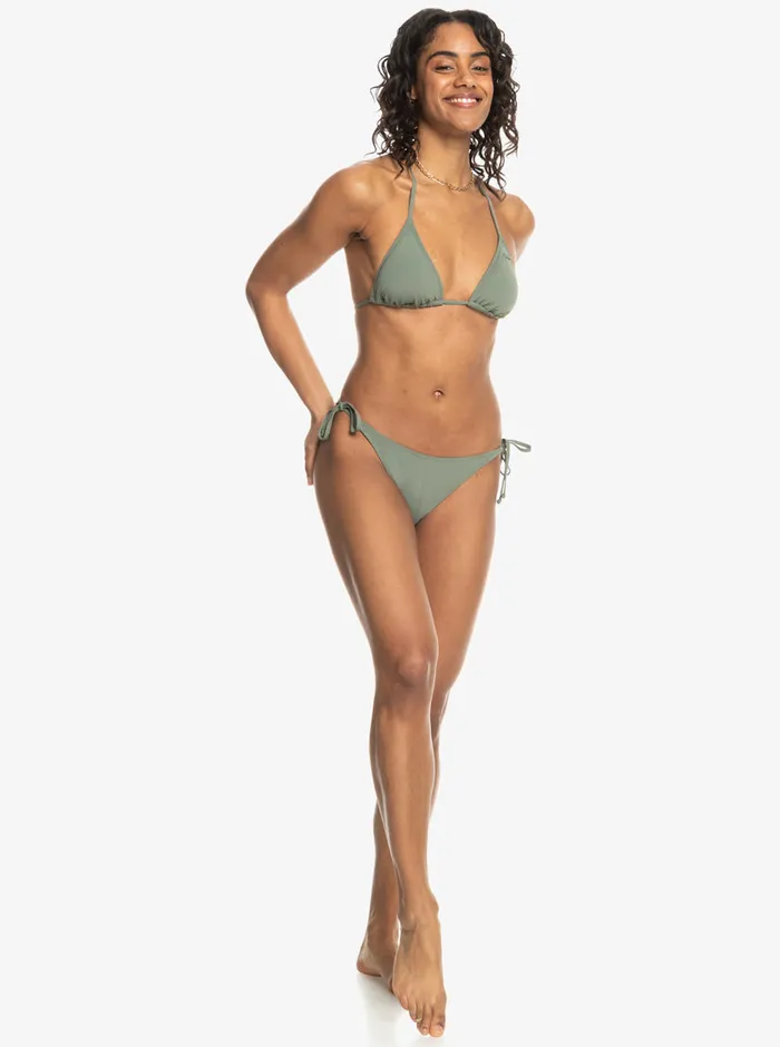 Roxy Bikini Tops Beach Classics Tiki Triangle Bikini Top Agave Green 8211 Womens