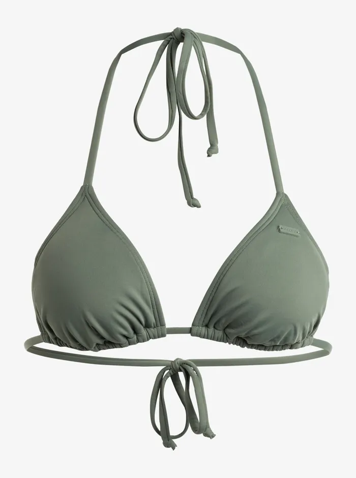 Roxy Bikini Tops Beach Classics Tiki Triangle Bikini Top Agave Green 8211 Womens