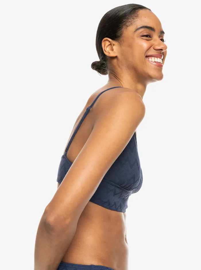 Roxy Bikini Tops Current Coolness Tank Triangle Bikini Top Naval Academy 8211 Womens