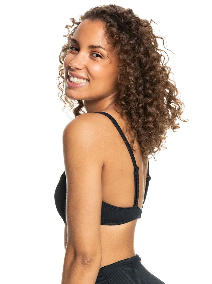 Roxy Bikini Tops Love The Muse Bikini Top Anthracite 8211 Womens