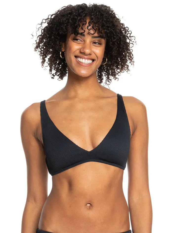 Roxy Bikini Tops Love The Oceana Bikini Top Anthracite 8211 Womens