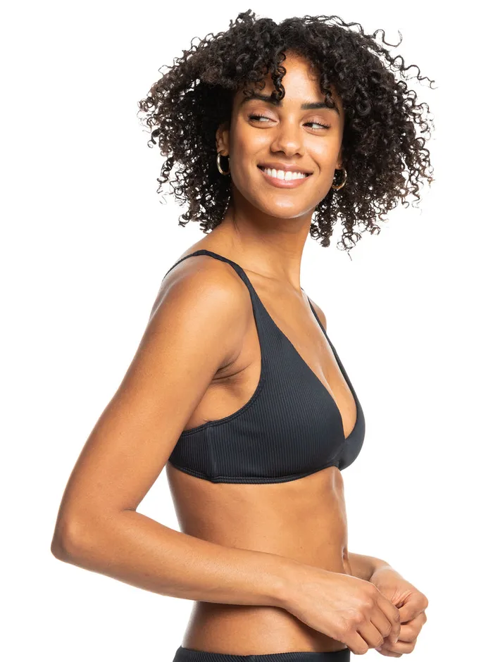 Roxy Bikini Tops Love The Oceana Bikini Top Anthracite 8211 Womens