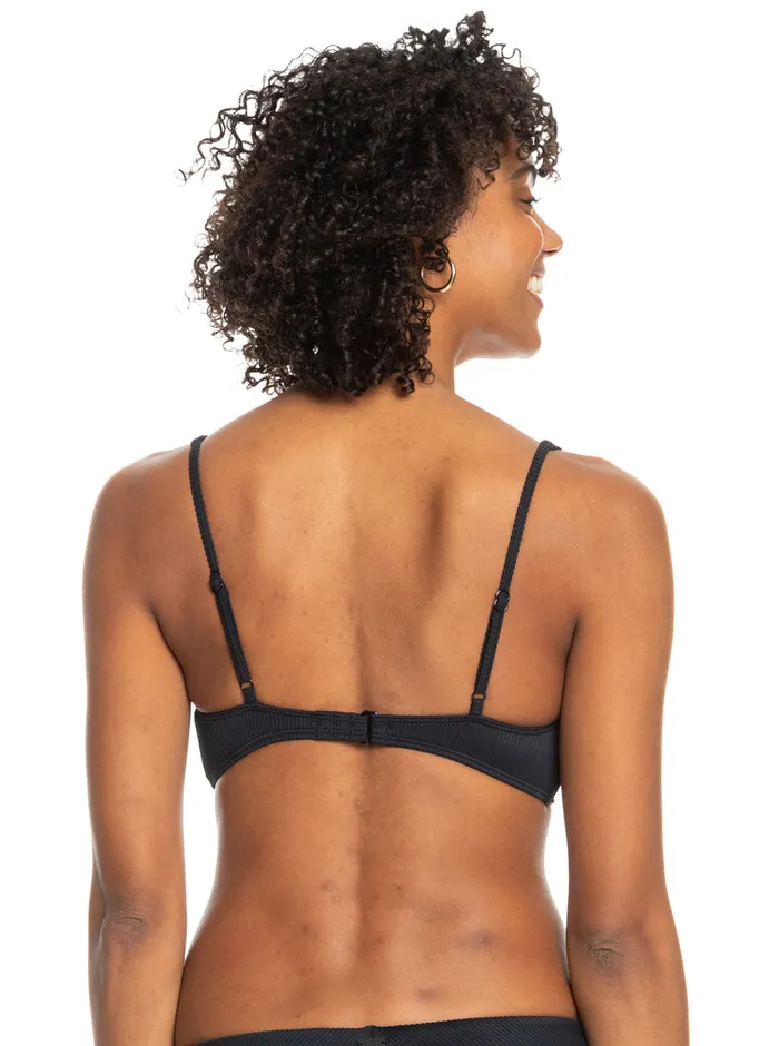 Roxy Bikini Tops Love The Oceana Bikini Top Anthracite 8211 Womens