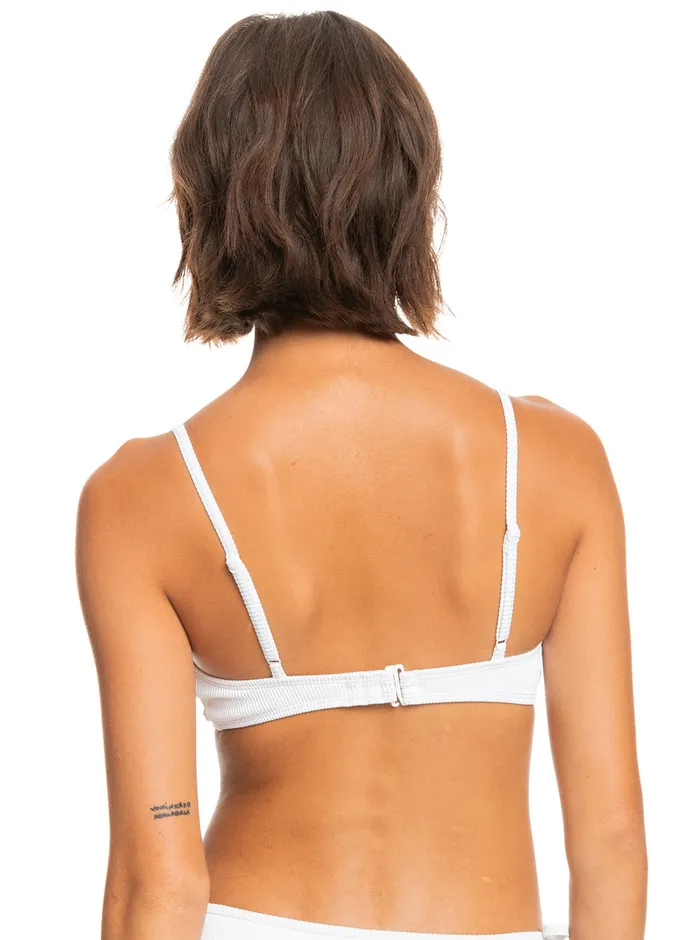 Roxy Bikini Tops Love The Surf Knot Bikini Top Bright White 8211 Womens