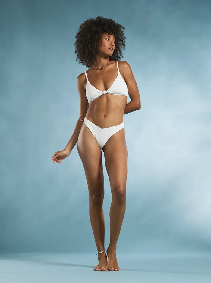 Roxy Bikini Tops Love The Surf Knot Bikini Top Bright White 8211 Womens