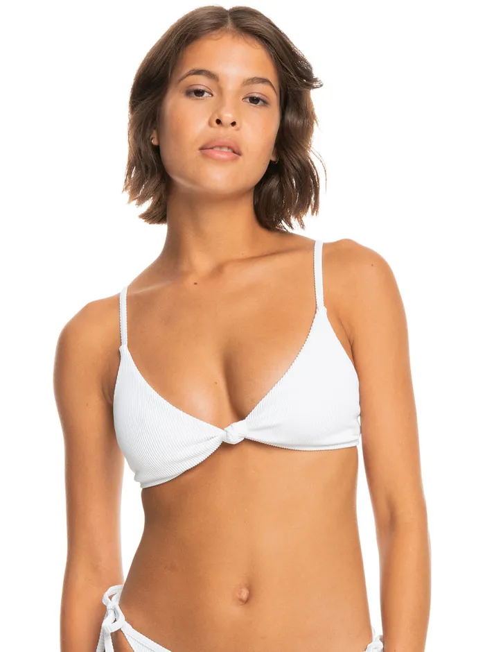 Roxy Bikini Tops Love The Surf Knot Bikini Top Bright White 8211 Womens