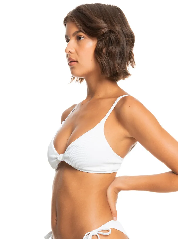 Roxy Bikini Tops Love The Surf Knot Bikini Top Bright White 8211 Womens