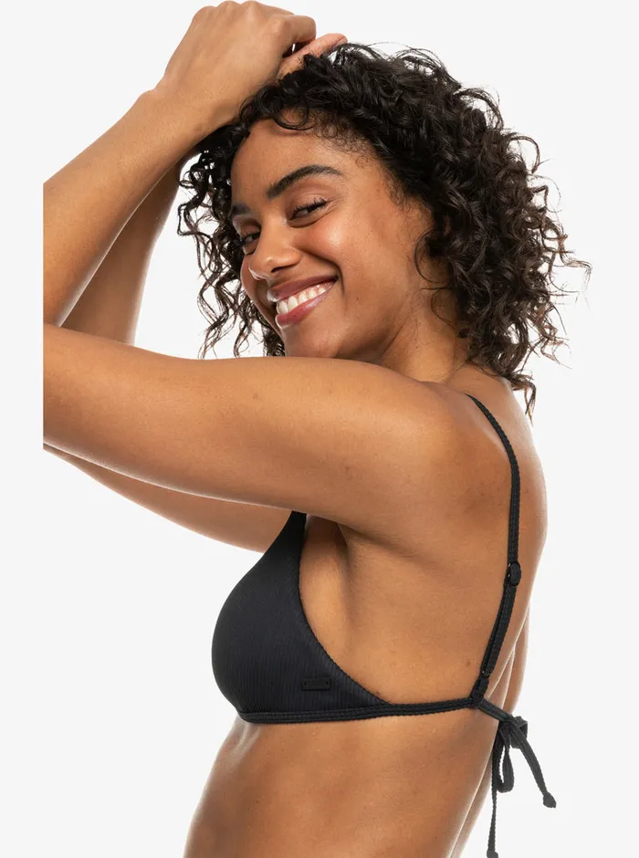 Roxy Bikini Tops Rib Love The Quiver Bikini Top Anthracite 8211 Womens