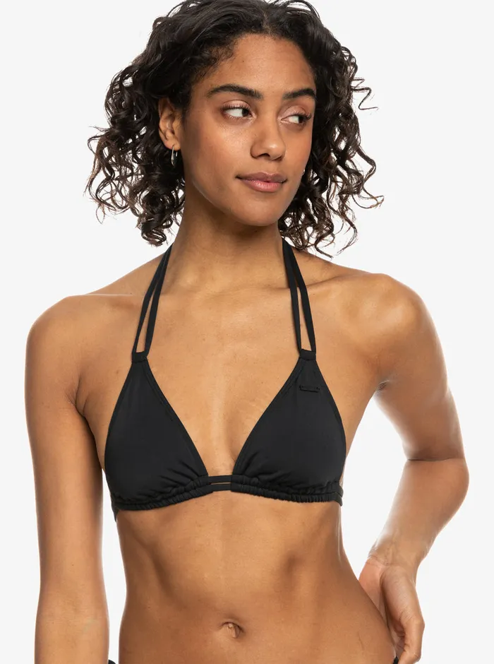 Roxy Bikini Tops Solid Beach Classics Mini Tikitri Bikini Top Anthracite 8211 Womens Roxy Bikini Tops Solid Beach Classics Mini Tikitri Bikini Top Anthracite 8211 Womens