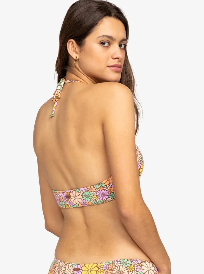 Roxy Bikinis All About Sol Bandeau Bikini Top Root Beer All About Sol Mini 8211 Womens