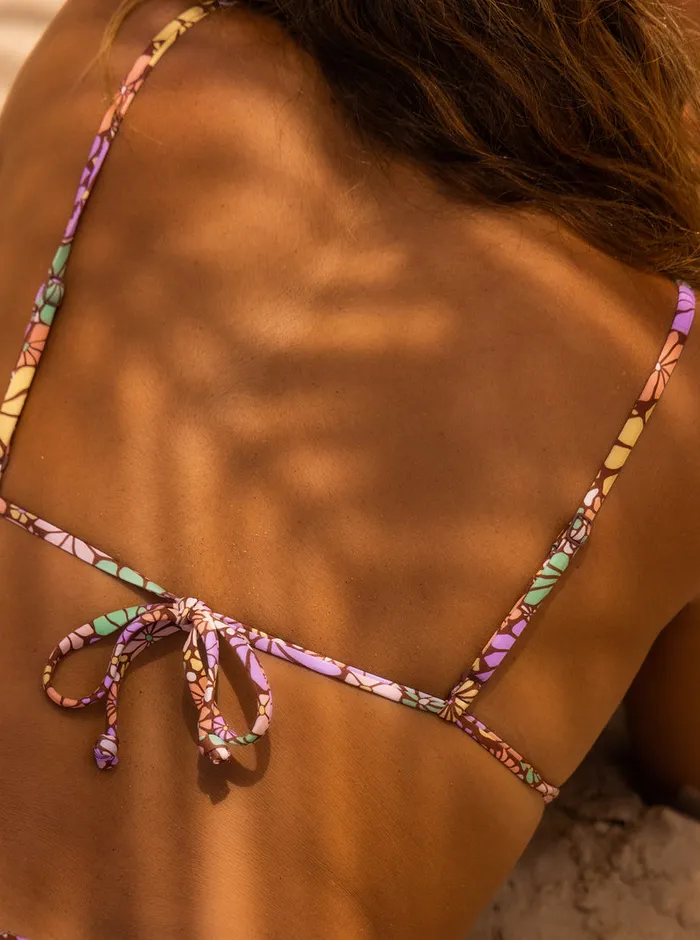 Roxy Bikinis All About Sol Mini Tiki Triangle Bikini Top Root Beer All About Sol Mini 8211 Womens