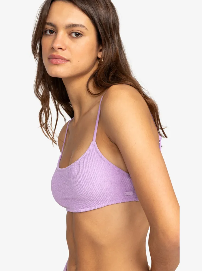 Roxy Bikinis Aruba Basic Bralette Bikini Top Crocus Petal 8211 Womens