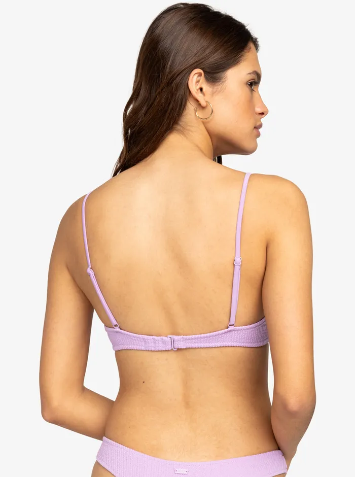 Roxy Bikinis Aruba Basic Bralette Bikini Top Crocus Petal 8211 Womens