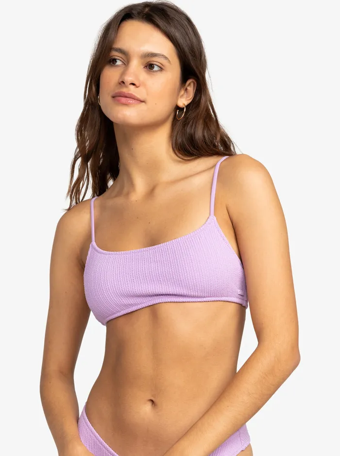Roxy Bikinis Aruba Basic Bralette Bikini Top Crocus Petal 8211 Womens