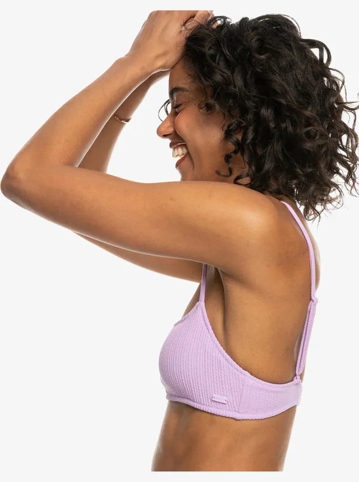Roxy Bikinis Aruba Basic Bralette Bikini Top Crocus Petal 8211 Womens