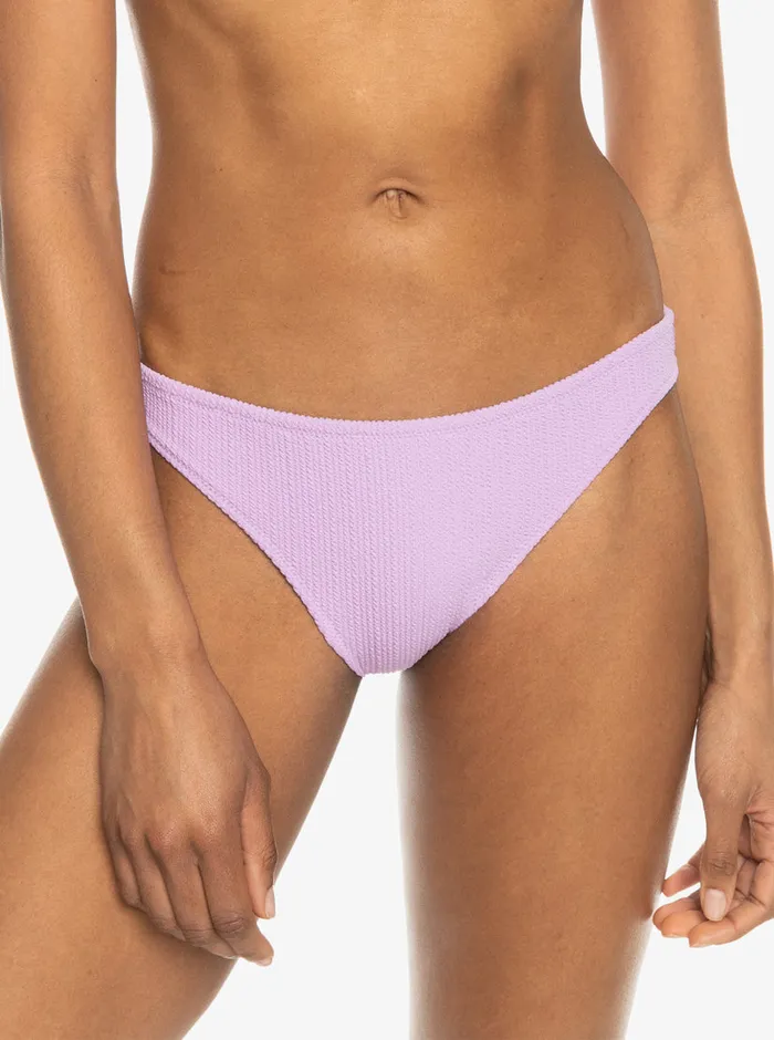 Roxy Bikinis Aruba Moderate Bikini Bottoms Crocus Petal 8211 Womens