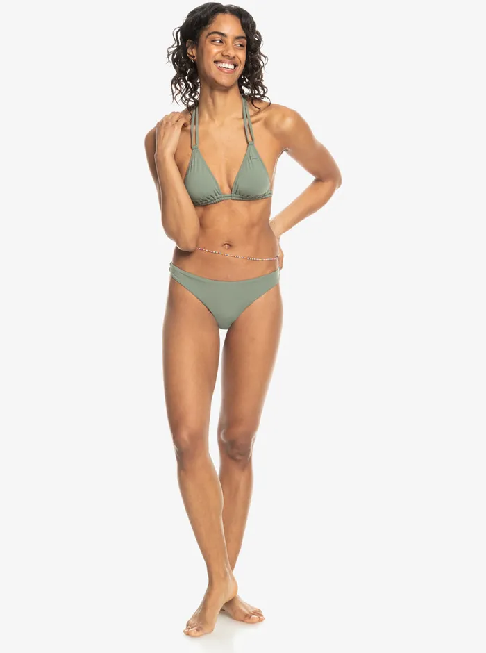 Roxy Bikinis Beach Classics Mini Bikini Bottoms Agave Green 8211 Womens