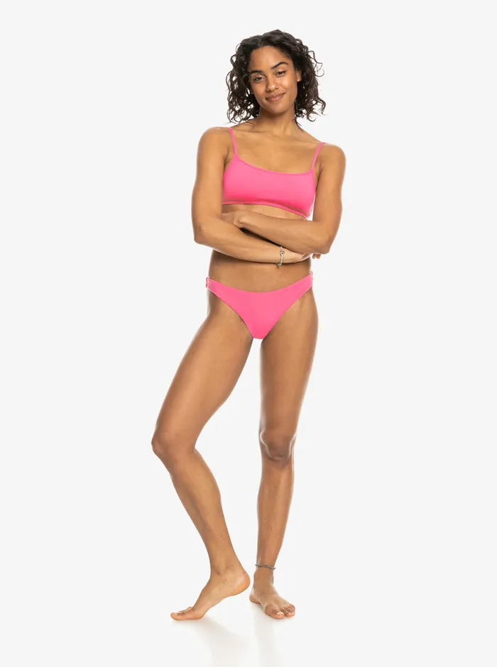 Roxy Bikinis Beach Classics Mini Bikini Bottoms Shocking Pink 8211 Womens