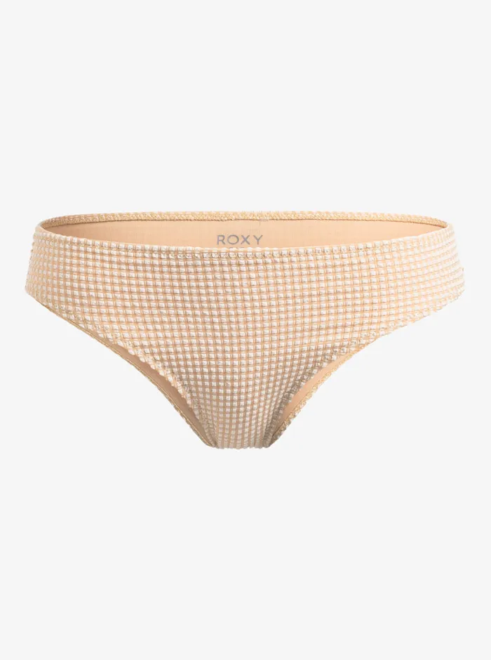 Roxy Bikinis Gingham Hipster Bikini Bottoms Porcini 8211 Womens