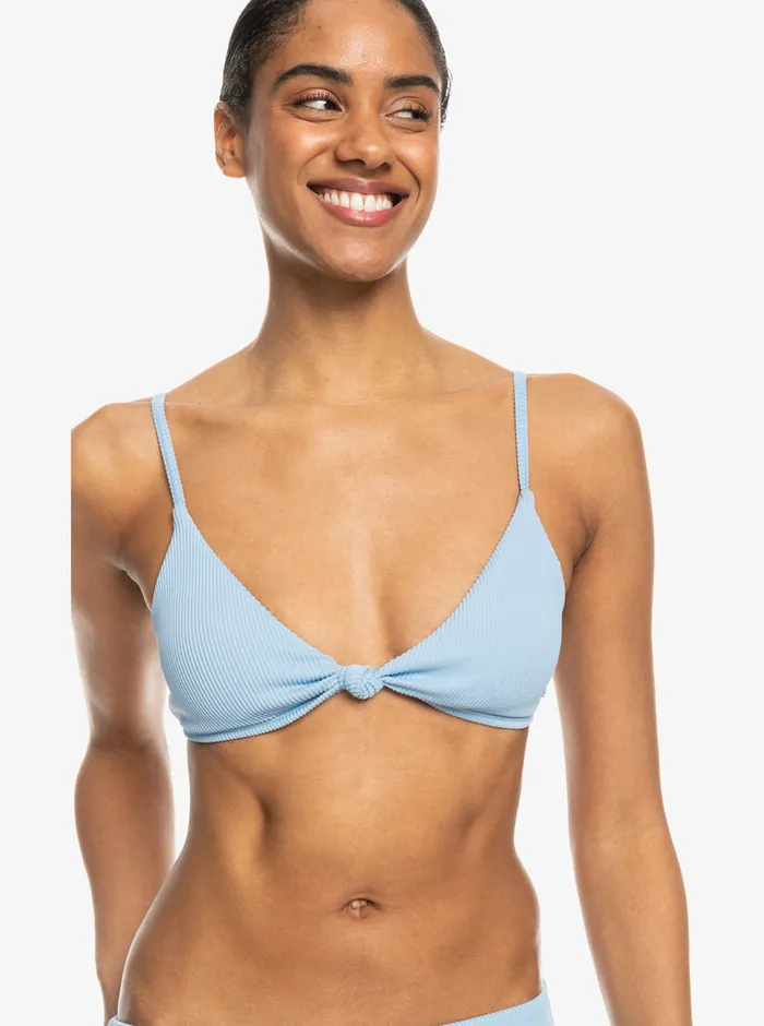 Roxy Bikinis Love The Surf Knot Bikini Top Bel Air Blue 8211 Womens