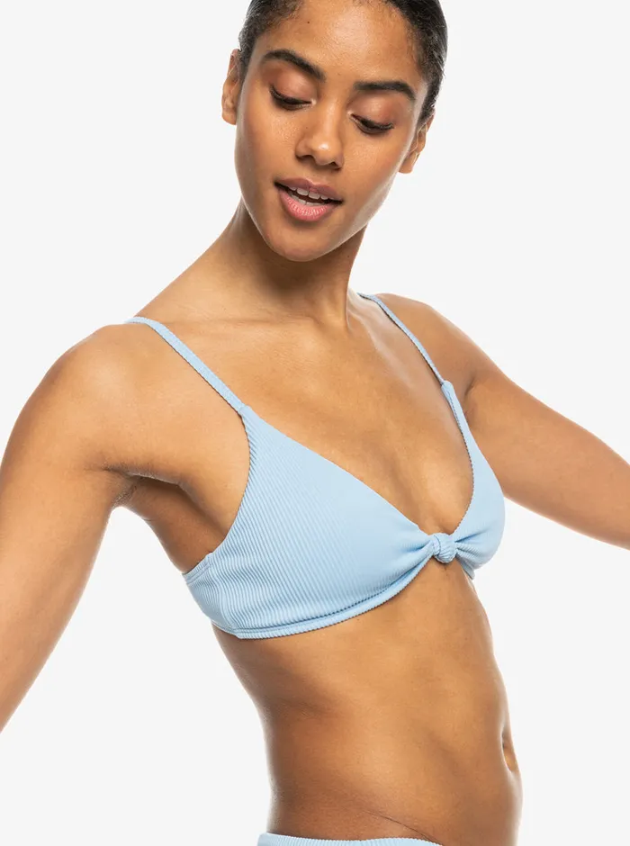 Roxy Bikinis Love The Surf Knot Bikini Top Bel Air Blue 8211 Womens