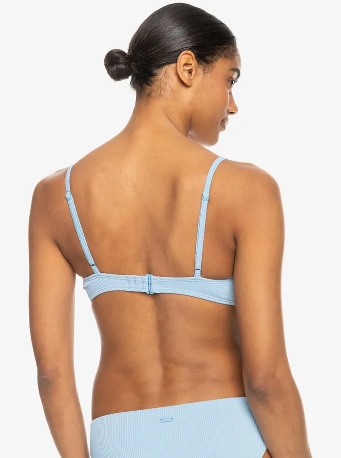 Roxy Bikinis Love The Surf Knot Bikini Top Bel Air Blue 8211 Womens