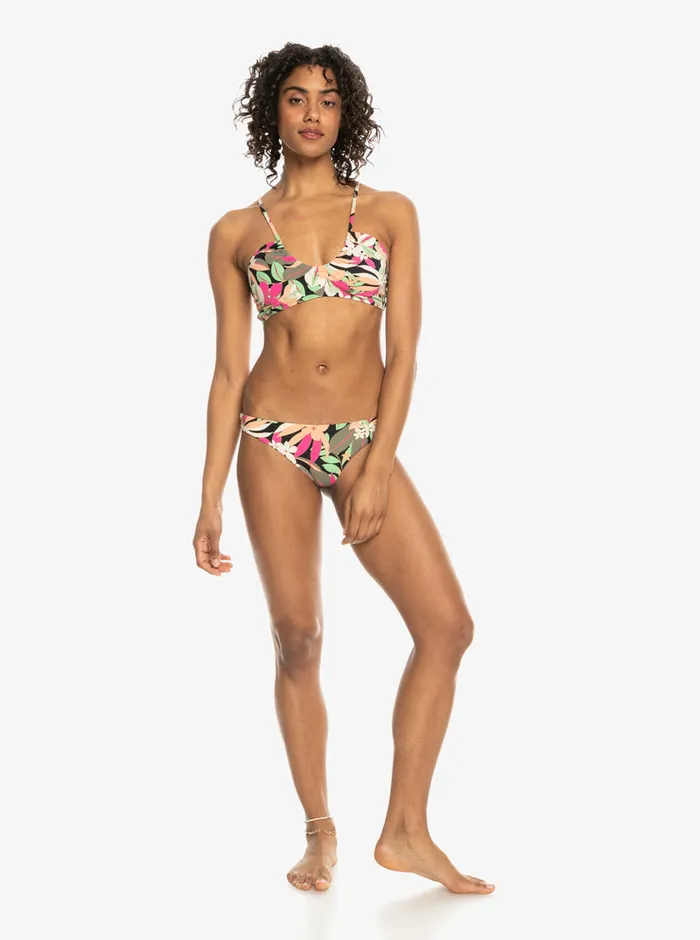 Roxy Bikinis Printed Beach Classics Bra Bikini Top Anthracite Palm Song S 8211 Womens